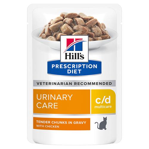 36x85g c/d Multicare Urinary Care mit Huhn Hill’s Prescription Diet Katzenfutter Nass - 24+12...