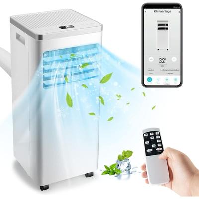 Goplus - 4 in 1 Mobile Klimaanlage, 7000 btu Mini Klimageraet mit Schlafmodus, mit Fernbedienung, Image