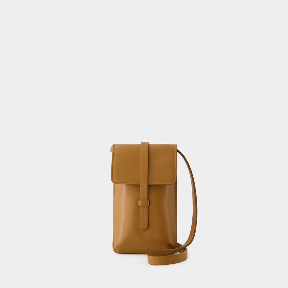 Leonore Schultertasche - Ines de la Fressange - Leder - Camel