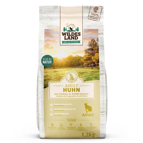 1,2kg Wildes Land Cat Huhn & Gartengemüse Katzenfutter trocken