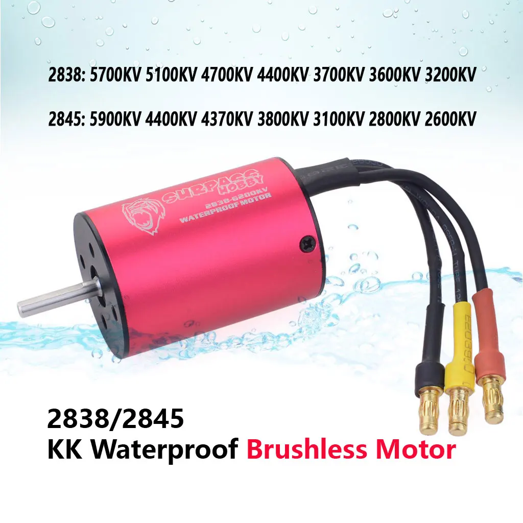 Surpass Hobby 2838 2845 2600KV 5900KV KK Wasserdichter bürstenloser Motor für Wtloys Remo 1/12 1/14 1/16 1/18 RC Auto Boot Zubehör