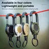 1PCS Outdoor Retractable Wire Rope Reel Retractable Key Chain With Steel Cable Key Ring Retractable
