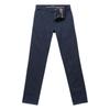 Chinohose BOSS ORANGE "slim", Herren, Gr. 38, Länge 34, blau (404_schwarz_blau), Web, Obermaterial: 97% Baumwolle, 3% Elasthan, unifarben, casual, slim fit knöchellang, Hosen, mit Gesäßtaschen