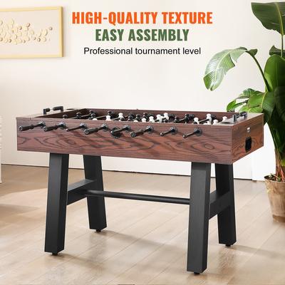 VEVOR Foosball Table Standard Size Foosball Table Indoor Full Size Foosball Table for Home, Family, and Game Room - 55 inch