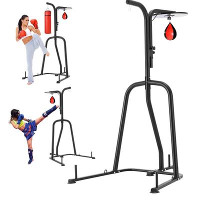 VEVOR 2 in 1 Punching Bag Stand Adjustable Height Boxing Punching Bag and Speed Bag Stand for Home Gym Fitness