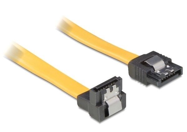 Delock SATA Cable 30cm, 0,3 m, SATA II, Gelb Image