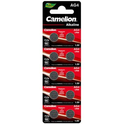 Alkaline AG4-LR66-LR626-377 - 10er Blister (AG4-BP10(0%Hg)) - Camelion