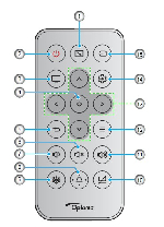 Fernbedienung OPTOMA ZH520 BR-ZH400 Fernbedienung Image