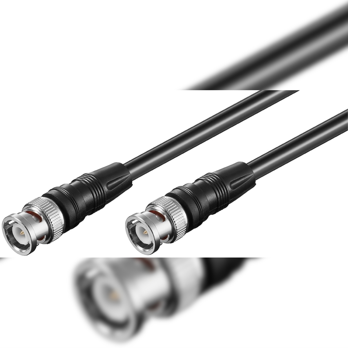 Goobay 50087 Verbindungskabel BNC (RG58), geschirmt, 5 m, Schwarz - BNC-Stecker > BNC-Stecker Image