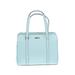 Kate Spade New York Leather Shoulder Bag: Blue Solid Bags