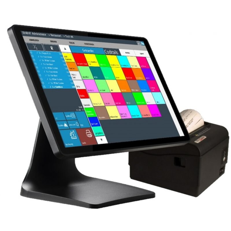 15" Kasse für GASTRONOMIE: 15" Terminal, Bondrucker, Blitzkasse Restaurant'M Kassensoftware Image