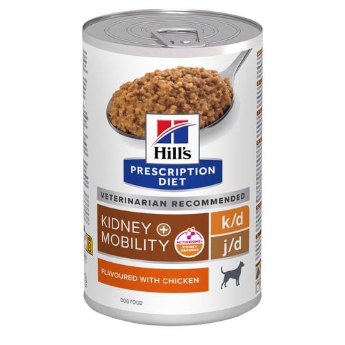 36x370g k/d + Mobility mit Huhn Hill's Prescription Diet Hundefutter nass - 24+12 gratis!