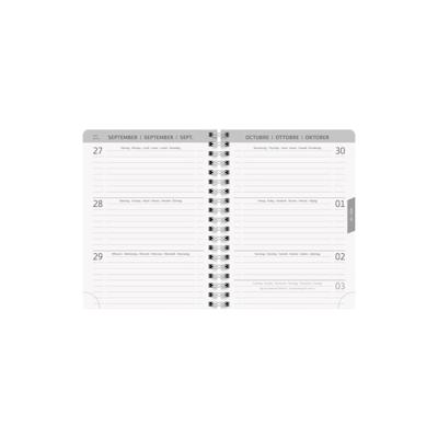 Brunnen Schülerkalender 2024/2025 A6 PP 1 Woche/2 Seiten Plain White