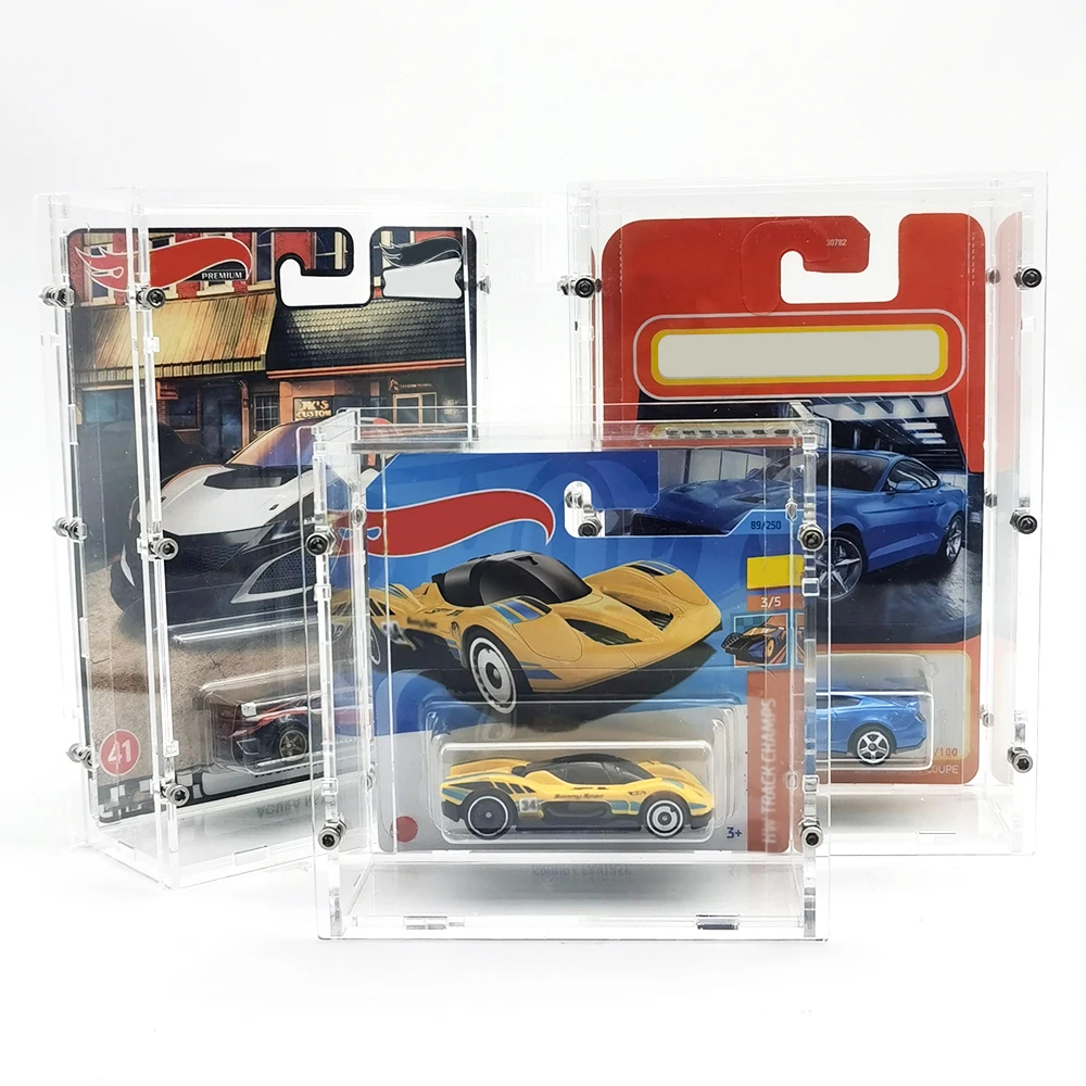 Bob Acryl 1/64 Modellauto Vitrine für Hotwheels RLC Acryl Transparent Hochwertige Box (ohne Autos)