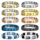 Bracciale con ciondoli italiani alla moda Bracciale creativo elastico in acciaio inossidabile di alta qualità con larghezza 9 mm che realizza gioielli con braccialetti da donna fai-da-te