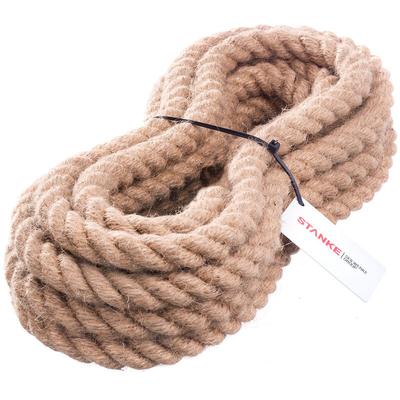 Juteseil Naturfasern gedreht Tauwerk Hanf Jute Tau Seil Tauziehen Absperrseil Handlauf 12mm 10m Image