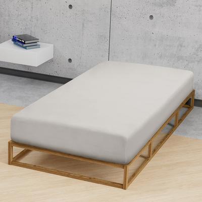 biberna Jersey-Elastic-Spannbetttuch sturmgrau, 1x 180x200 cm - 200x220 cm Image