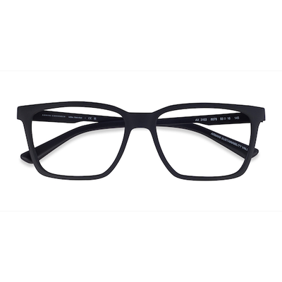 Male s square Matte Black Eco Friendly,Plastic Prescription eyeglasses - Eyebuydirect s Armani Exchange AX3103