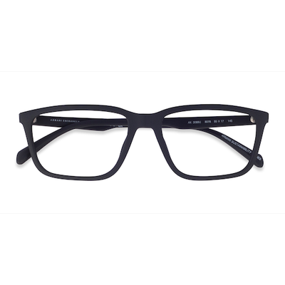 Unisex s rectangle Matte Black Eco Friendly,Plastic Prescription eyeglasses - Eyebuydirect s Armani Exchange AX3089U