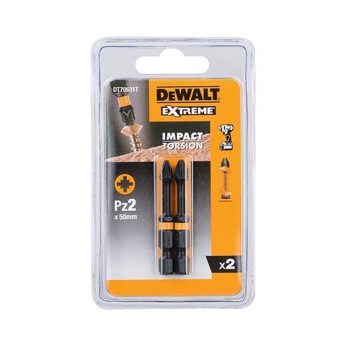 DEWALT Torsion Bit schlagf. Pz2 50mm 2Stk Image