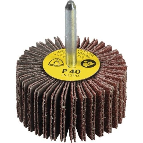 Fächerschleifer KM 613 D.30xH15mm K.40 Korund Schaft-D.6mm KLINGSPOR Image