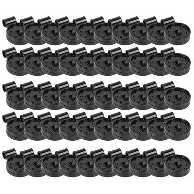 50pcs Heavy Duty Lock Handle Plastic Clips for Sunshade Cloth, Greenhouse Shade, Windproof Tent, Fence Insect Proof Net - Camping Accessories