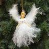 peluche ciondolo angelo natività decor mini angeli di vetro albero di natale appeso decorazioni bambola di natale angeli di natale ornamenti angeli ornamenti appesi tema di natale angeli