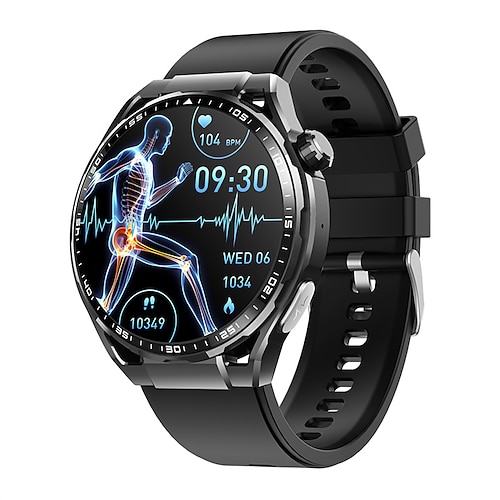 F200 EKG Smart Watch 1.55 Zoll großer Bildschirm Bluetooth-Anruf Gesundheitsüberwachung SOS Sport Fitness-Tracker für Männer Frauen Smartwatch Valentinstag Geschenk Image