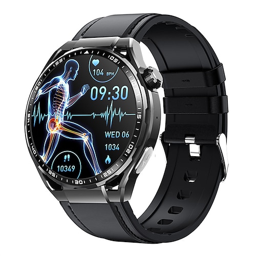 F200 EKG-Smartwatch, 1,55 Zoll großer Bildschirm, Bluetooth-Anruf, Gesundheitsüberwachung, SOS, Sport-Fitness-Tracker, Smartwatch für Männer und Frauen Image
