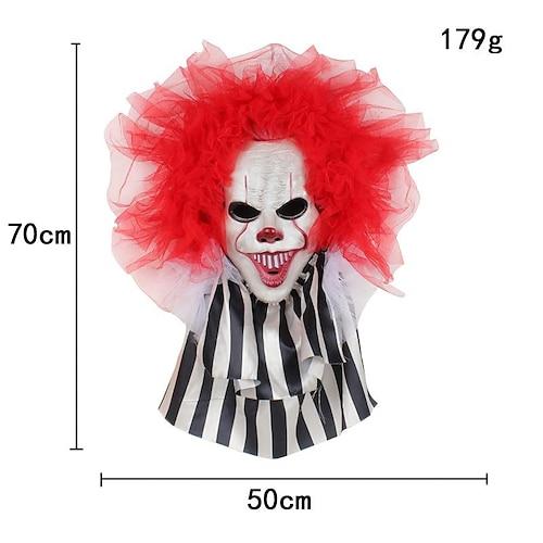 Horror-Clown-Girlande, Türkranz, Dekoration, Wandbehang, Geisterfest, Partyszene, Ornament