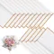 20 Sheets White Golden-edged, Waterproof Flower Wrapping Paper - Perfect for DIY Craft Packaging, Bouquet Wedding Gifts, Wedding