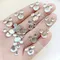 White animal shape Crystal Rhinestone diy jewelry Flat back decoration Scrapbook Wedding decoration
