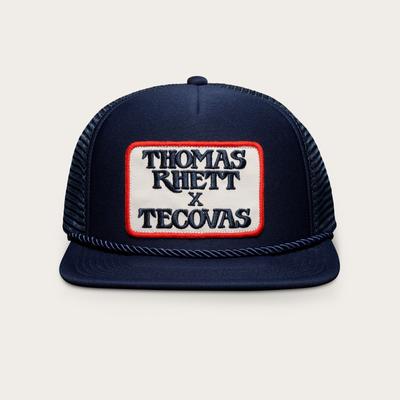 Tecovas Men's The Thomas Rhett Five-Panel Foam Trucker Hat, Navy, Cotton/Polyester