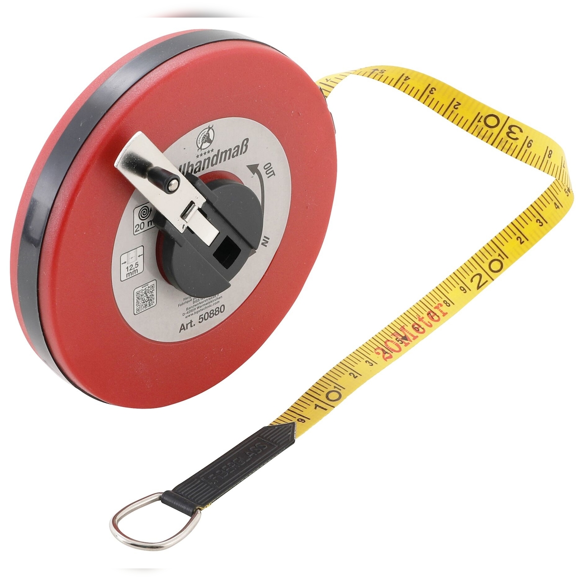 Kraftmann 50880 Rollbandmaß Bandmaß 20m mit Handkurbel Image