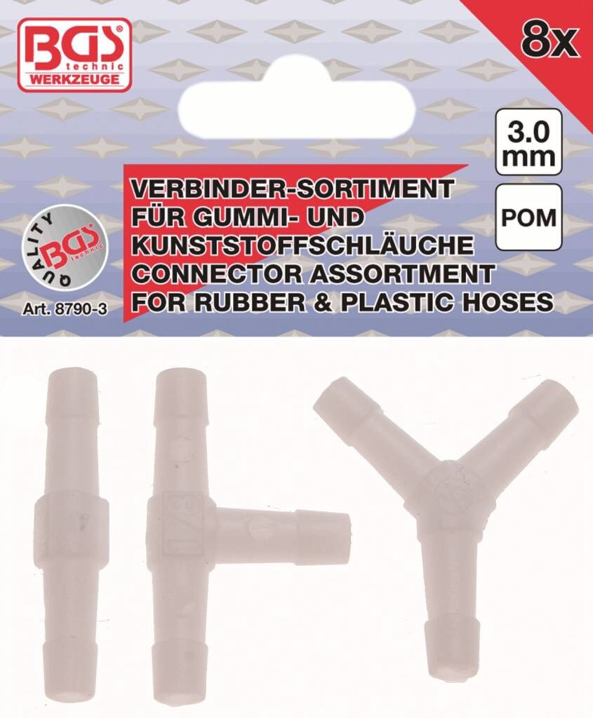 BGS technic 8790-3 Kunststoff Verbinder kraftstoffbeständig 8tg 3mm Image