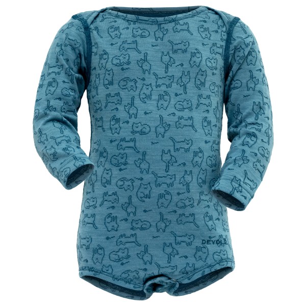 Devold - Baby's Duo Active Merino Body - Merinounterwäsche Gr 68 blau/türkis