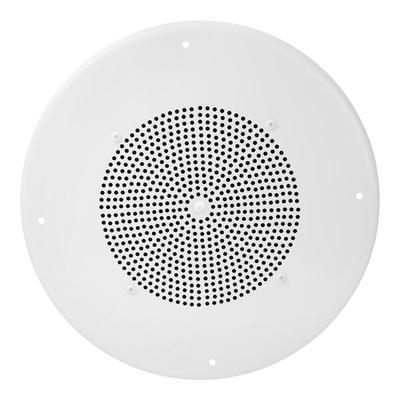 Speco Technologies 86 Series 8" White Classic Grille In-Ceiling Speaker with Transformer and Volume Control G86TCG - 70/25V, 15W, 100 dB