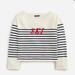 J. Crew Tops | J.Crew Mariner Cloth Embroidered Long-Sleeve T-Shirt In Stripe | Color: Blue/Cream | Size: S