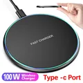 Caricabatterie wireless da 100 W per iPhone 14 13 12 15 Pro XS Max Mini X XR Pad di ricarica wireless veloce a induzione per Samsung Xiaomi Huawei