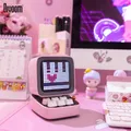 Ditoo Altoparlante Bluetooth Retro Pixel Art Gioco portatile con schermo frontale controllato da app LED 16X16 (rosa) Tabellone LED fai da te