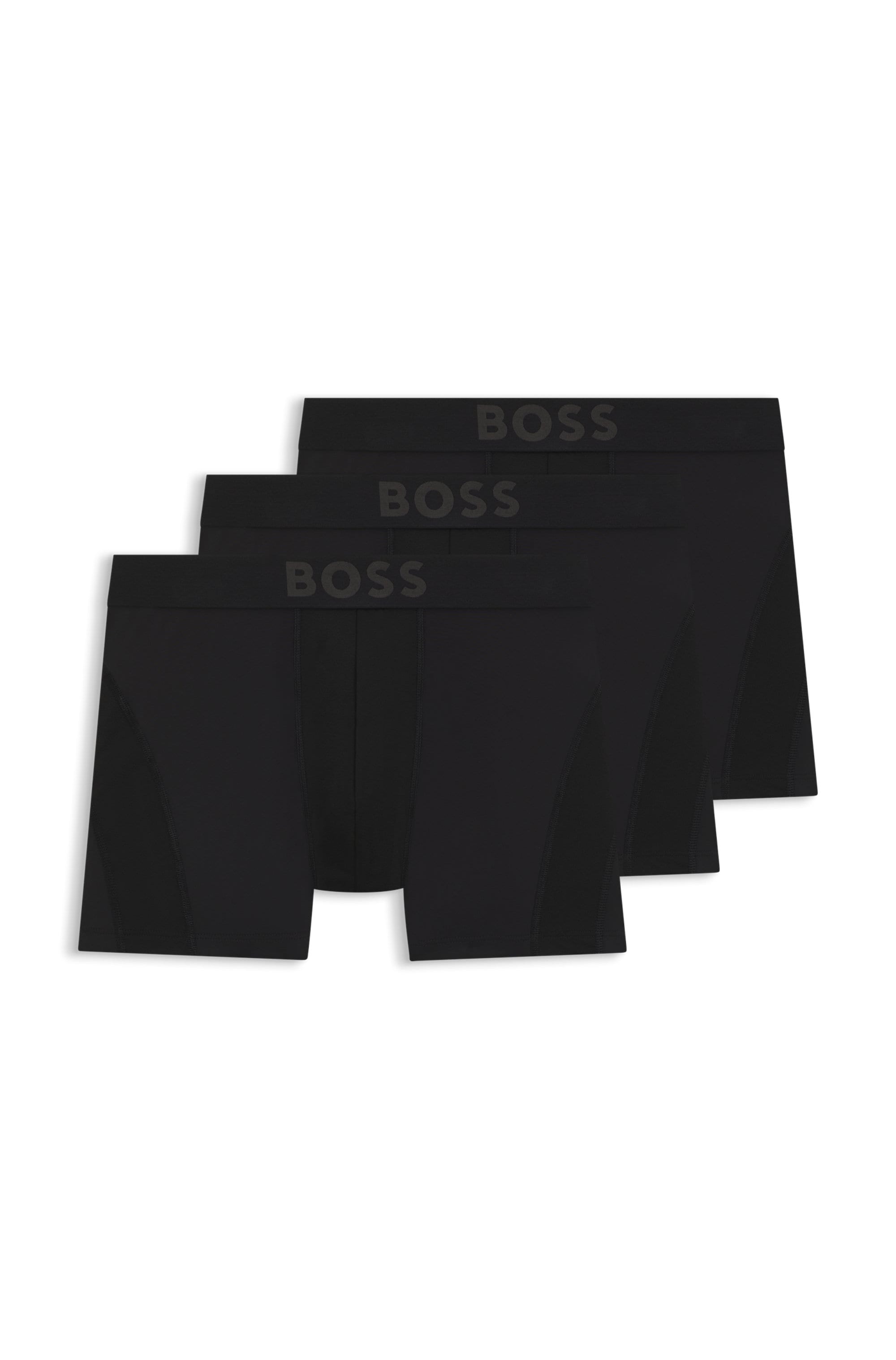 Trunk BOSS, Herren, Gr. XXL, schwarz (schwarz 001), Single Jersey, Obermaterial: 91% Polyacryl, 9% Elasthan, unifarben, körpernah, Unterhosen, mit Logobund Image