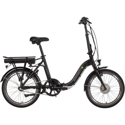 E-Bike SAXONETTE "Compact plus S" E-Bikes Gr. 42 cm, 20 Zoll (50,80 cm), schwarz (mattschwarz)