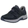Klettschuh RIEKER, Herren, Gr. 41, blau (dunkelblau), Veloursleder, Lederimitat, sportlich, Schuhe, Halbschuh, Freizeitschuh mit herausnehmbarer Soft-Einlage