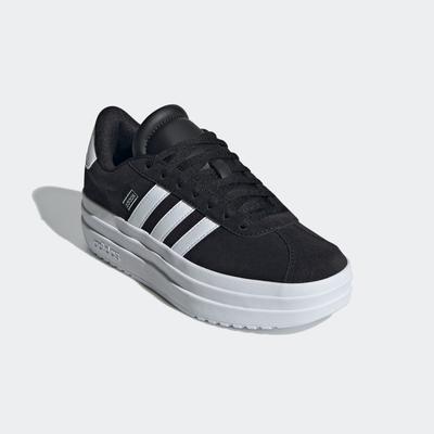 Sneaker ADIDAS SPORTSWEAR "VL COURT BOLD LIFESTYLE KIDS", Gr. 38,5, schwarz-weiß (core schwarz, cloud weiß, cloud weiß),