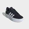 Plateausneaker ADIDAS SPORTSWEAR "VL COURT BOLD LIFESTYLE KIDS", Gr. 38, schwarz-weiß (core schwarz, cloud weiß, cloud weiß), Leder, Synthetik, sportlich, Schuhe, Design auf den Spuren des adidas Gazelle Bold