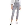 7/8-Hose TOM TAILOR, Damen, Gr. 44, Länge 28, grau (explicit grau), Web, Obermaterial: 92% Baumwolle, 5% Polyester, 3% Elasthan. Futter: 100% Baumwolle, casual, 7/8-Länge, Hosen, mit Bindeband am Bündchen, Topseller