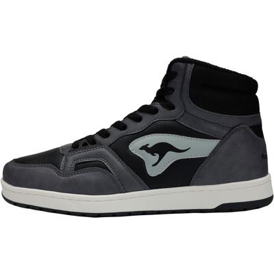 Sneaker KANGAROOS "K-Slam Point Mid", Gr. 44, grau (steel grau, jet schwarz), Synthetik, sportlich, Schuhe Image