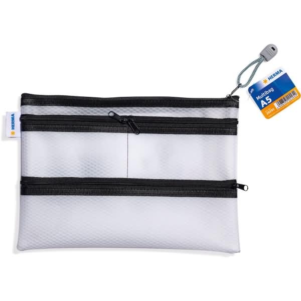 HERMA Multibag A5 4 separate Taschen schwarz Image