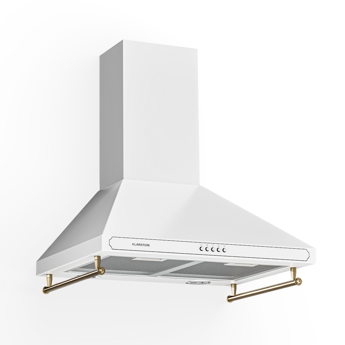Klarstein Victoria Dunstabzugshaube 60cm Retro-Design 644,5m³/h 2 LED-Lampen Weiß Image
