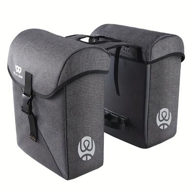 TEMU Bicycle Double Pannier Bag, Rear Rack Pannier Bag, Long-distance Mountain Bike Pannier Bag Image